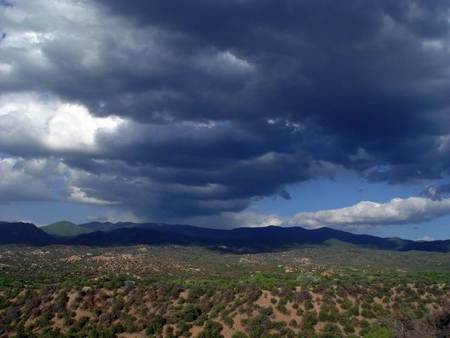 Clouds and Hills in the Summer