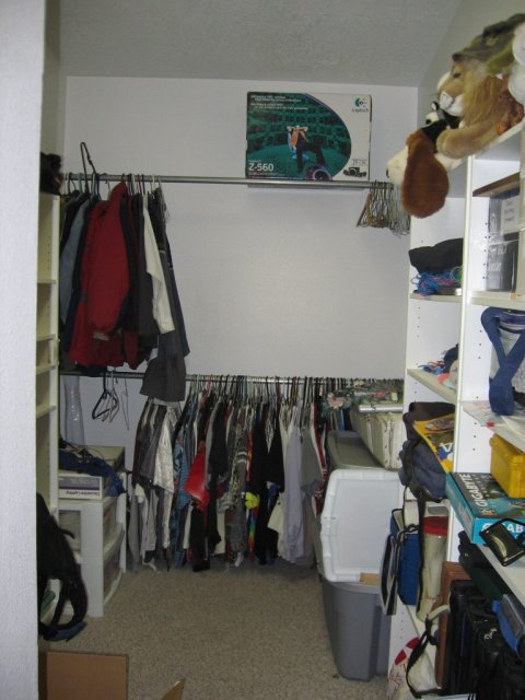 My Closet. Bad Shot.