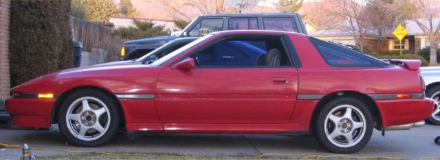 After: Eibach ProKit Springs, Stock 91-92 5pt Wheels