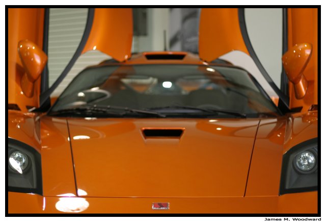 Looking over the hood of the Saleen S7 @ Rich Ford 2/18/2006. 

Canon EOS 300D, 50mm f1.8, 580EX Speedlite. First shoot with the