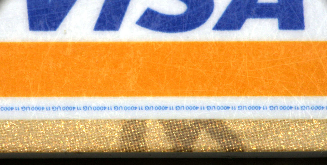 The "Blue Line" around the Visa Logo, 50mm + 50mm