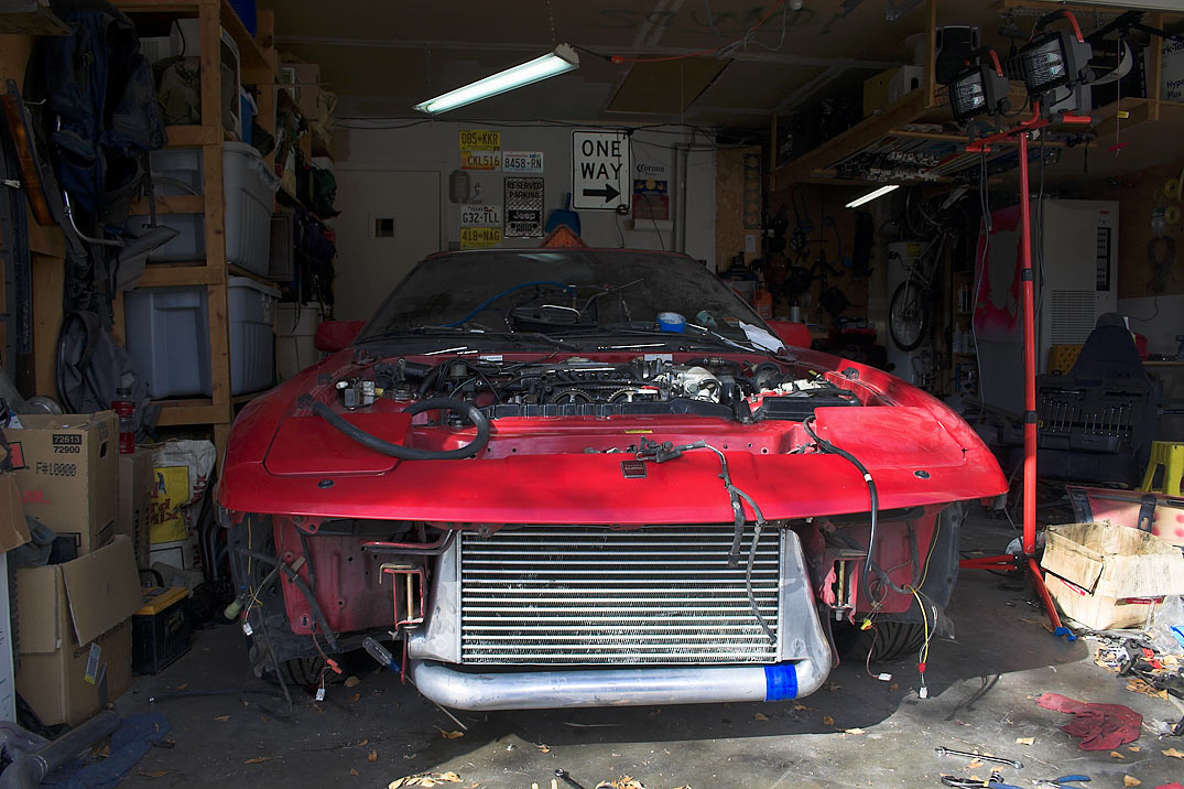 Yup, that's a hefty sized intercooler...