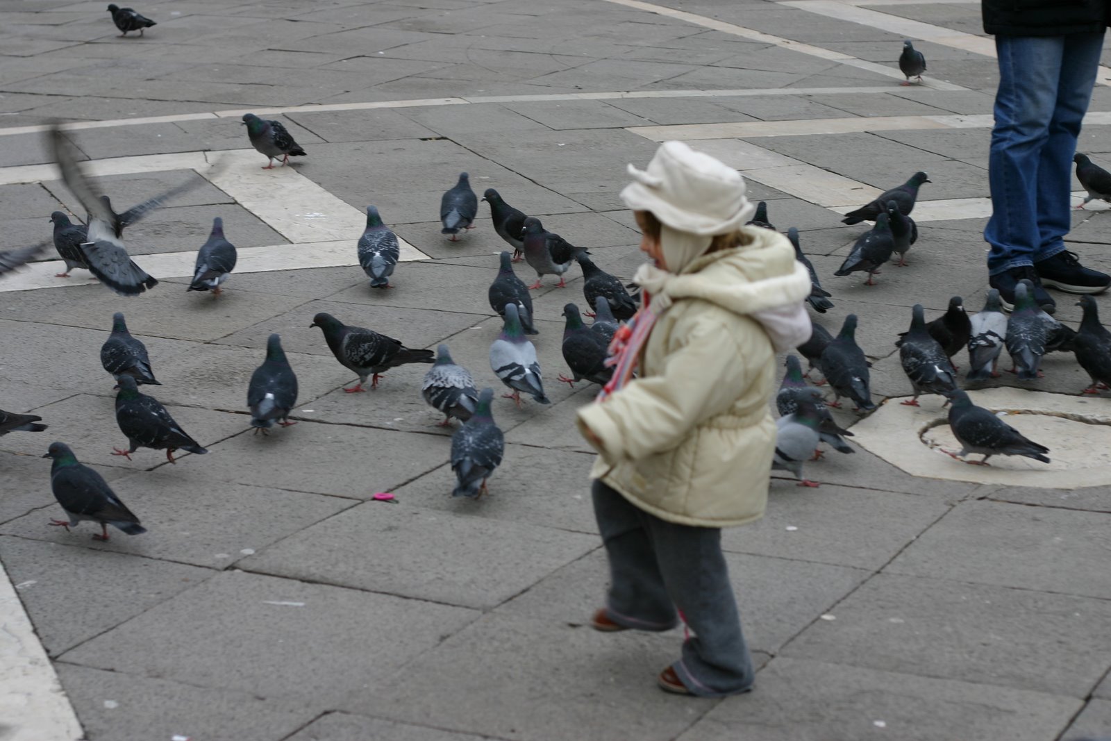 I guess kids just have a thing for trying to stomp on them :D