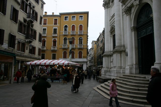 A small &quot;plaza&quot; area somewhere in the maze behind St. Marks Square.