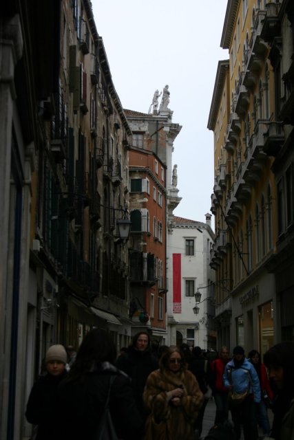 Busy Venice roads.