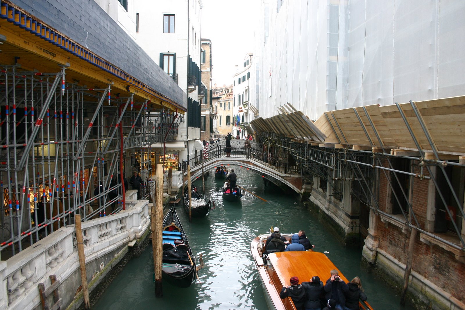 Waterway, taxi, and gondola ride.