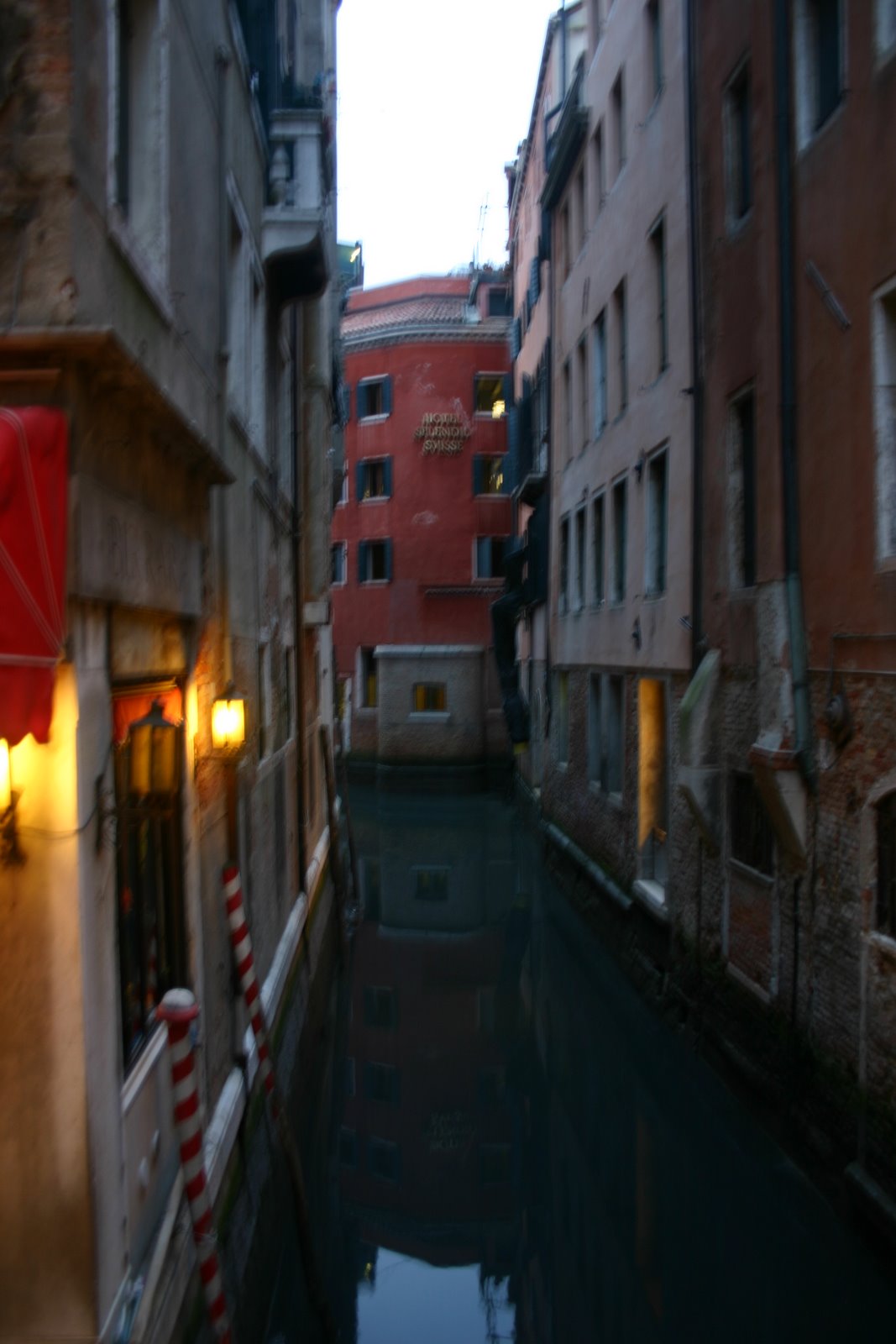 More vibrant colored buildings and more blurred pictures.