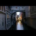 Dusk shot over that first bridge headed towards St. Mark's Square.