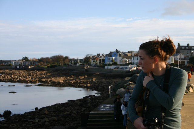 Leilani looking out over the bay.