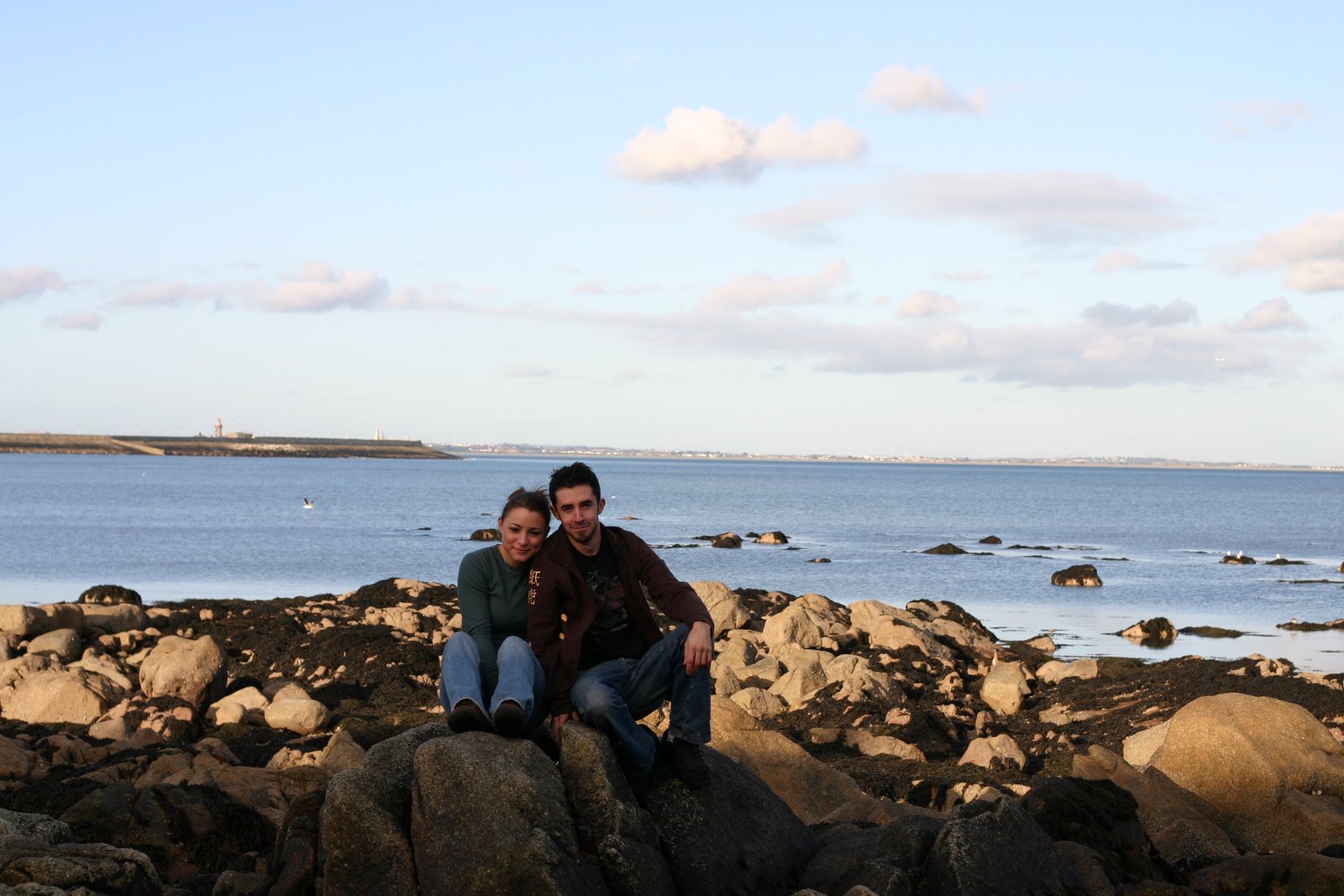 Self portrait looking west towards Dublin City Centre.  I almost died taking this pictuer...