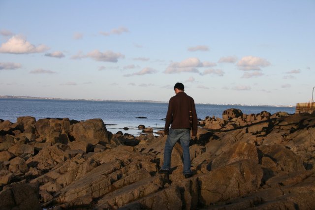 I was out walking on the rocks while the tide was out.