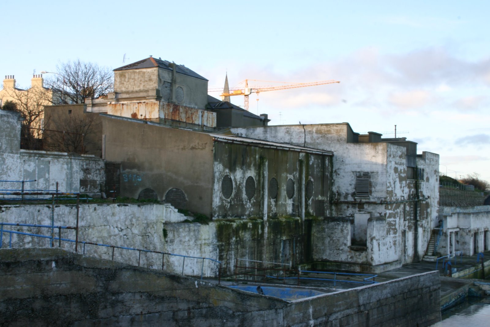 Just east of the train station in Dun Laoghaire were these old buildings.