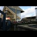 Lansdowne Road Stadium for the Leinster v. Ulster match.  This stadium is the oldest rugby stadium in the world.