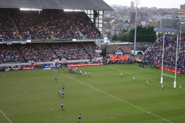 Second half, Leinster left and Ulster right.