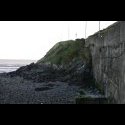 Ocean retaining wall, looking east-southeast.