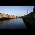 The Liffey River.  North Dublin to the left.