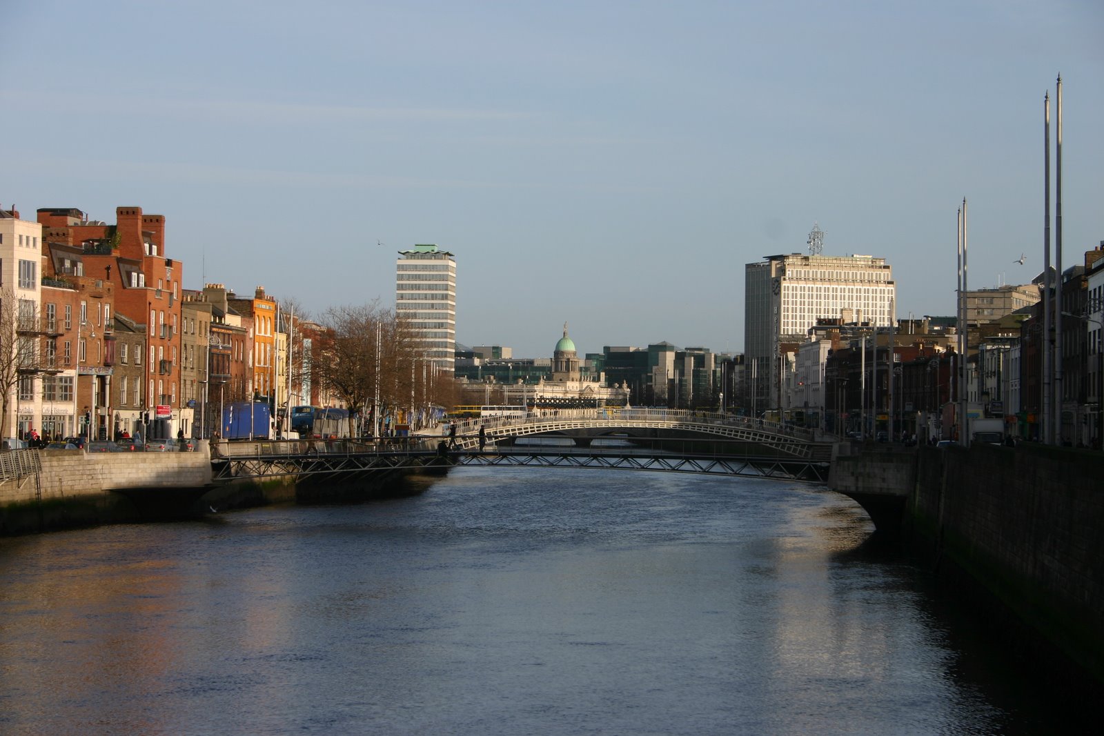 A closer view of the Liffey.