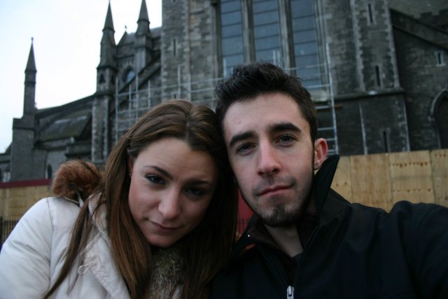 Self portrait outside St. Patrick's Cathedral.