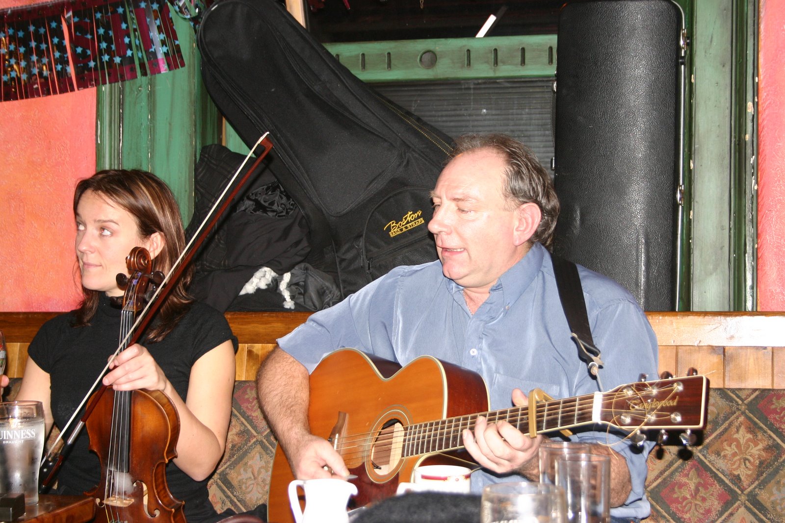 The guitar and the fiddle.