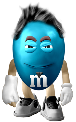 M&M blue