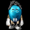 M&M blue