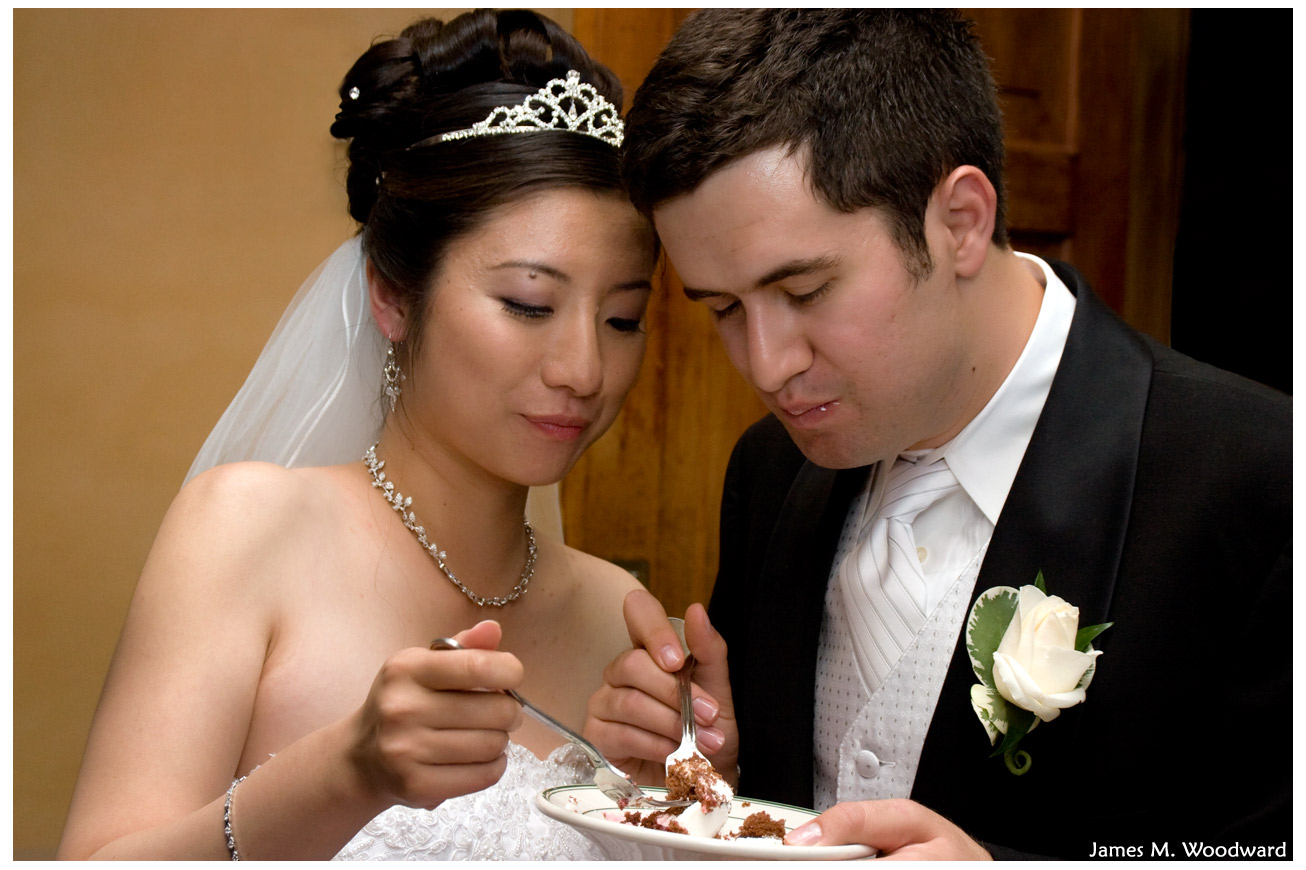 Obligatory cake eating photo