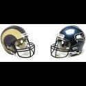 rams vs. seahawks helmet