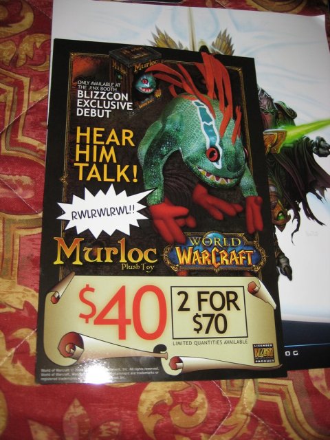 Murloc Plush toy ad.