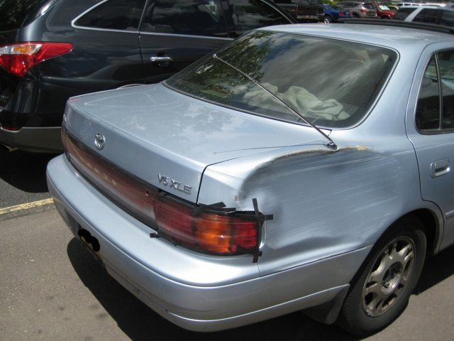 Rear Damage - Side View.