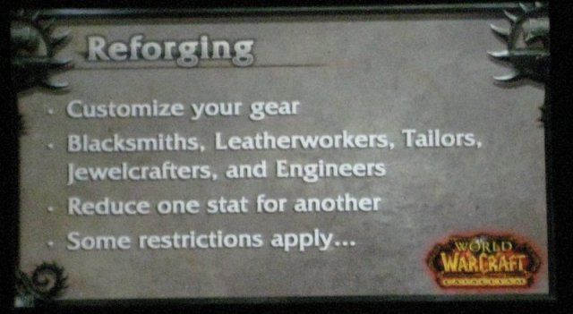 Reforging is another skill that will be given.