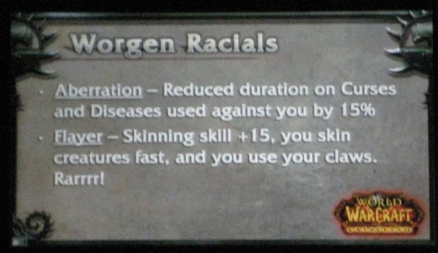 01 - Worgen Racials