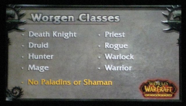 03 - Worgen Classes