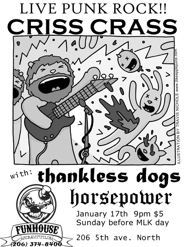 Criss Crass flyer