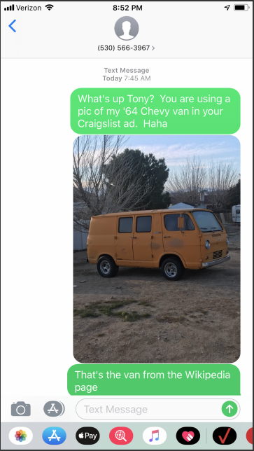 65 Chevy Van - Chico, CA - $2000 - Relist Screen+Shot+2019-03-23+at+9_00_25+PM