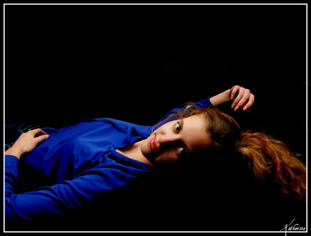 Katherine - Studio Black Out Test - Blue