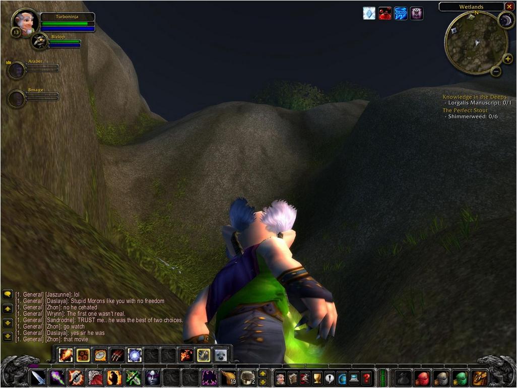 This is a cliff you SHOULDN'T fall down as a lvl 13 Warlock